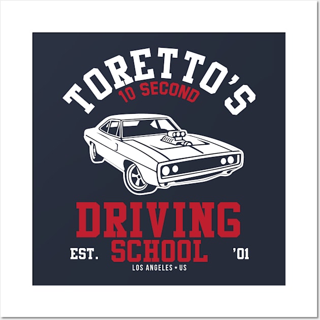 Fast And the Furious Torettos Driving School Wall Art by Rebus28